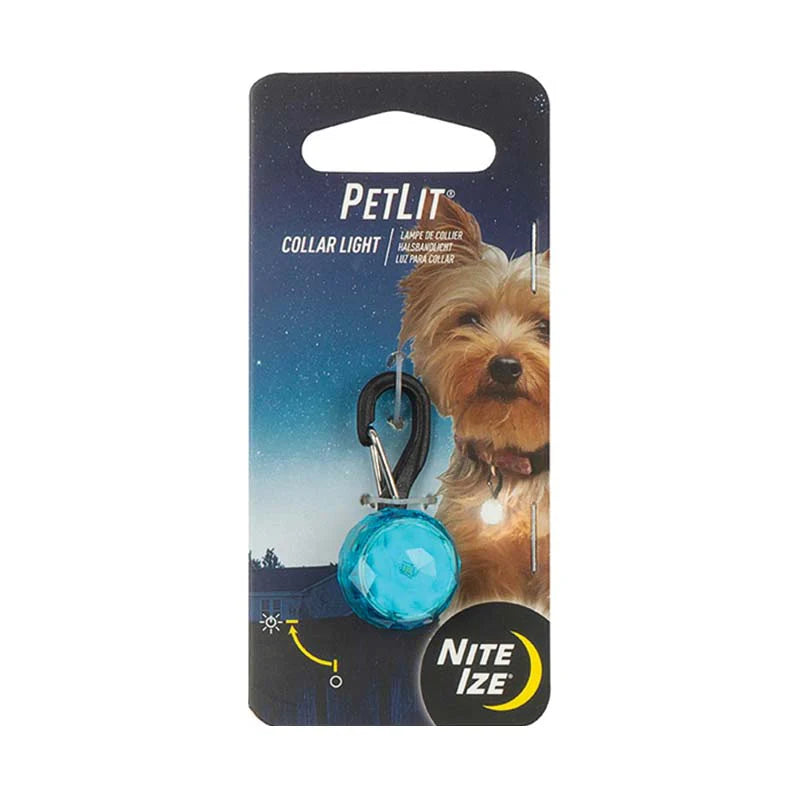 Nite Ize® PetLit® Collar Light Turquoise Jewel