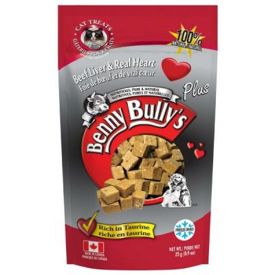Benny Bullys Beef Liver & Heart Treats 25g Cat or Dog