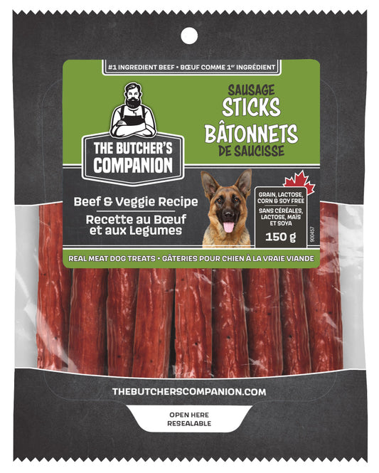 The Butchers Companion Sausage Sticks - Beef & Veggie 150g