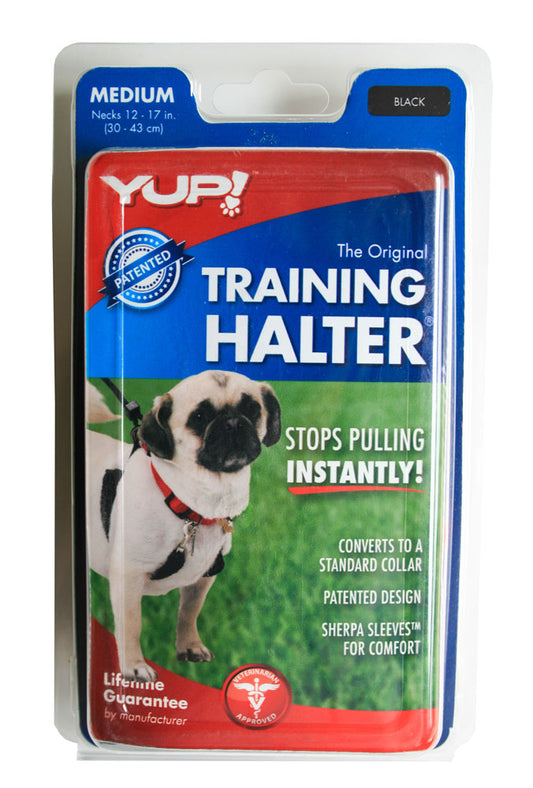 Sporn YUP Anti-Pull Training Halter Harness Black Medium - SALE
