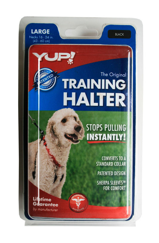 Sporn YUP Anti-Pull Training Halter Harness Blk Large - SALE