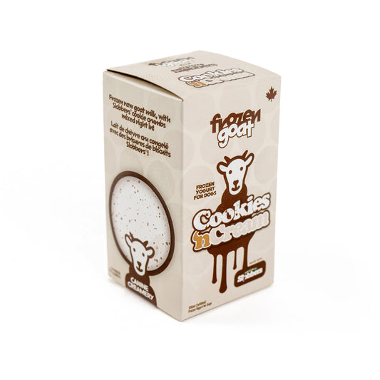 Canine Creamery - Frozen Goat Yogurt – Cookies N Cream with Slobbers crumbs – 300ml