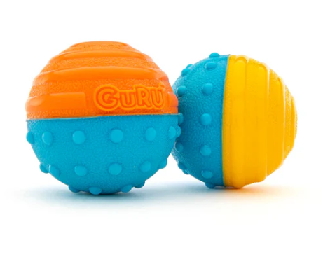 Guru Crunch and Squeak Ball 2 Pack