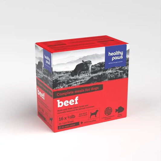 Healthy Paws Complete Dog Dinner Beef 16x 1/2lb