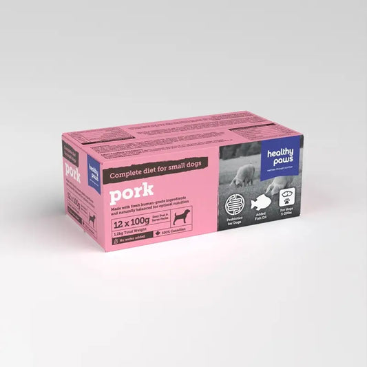 Healthy Paws Complete Dog Dinner Pork 2.6lb