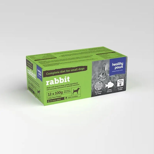 Healthy Paws Complete Small Dog Rabbit Dinner 2.6lb