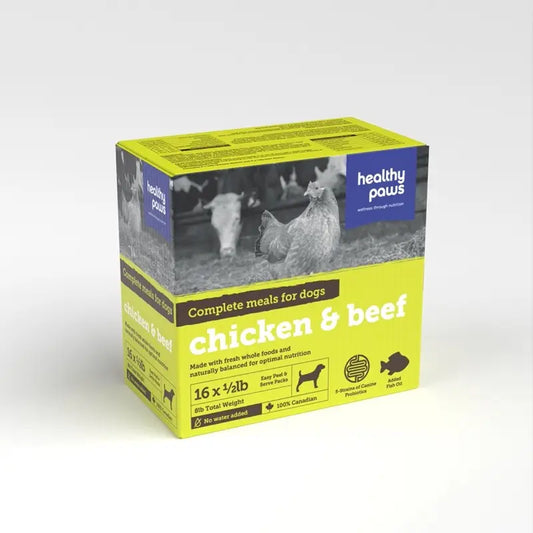 Healthy Paws Dog Variety Pack - Beef, Chicken - 8lb