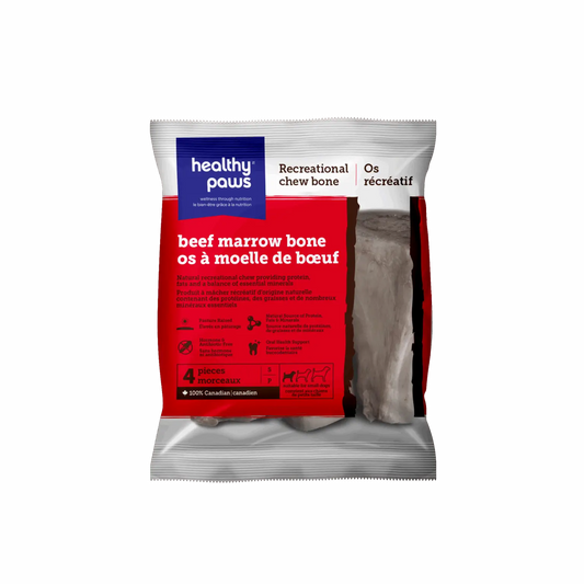 Healthy Paws Recreational Beef Marrow Bones Small - 4 pieces
