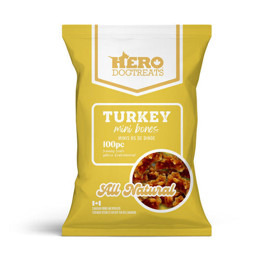 Hero Turkey Mini Bones 75g 100 pcs Dog Treats Buy One Get One FREE
