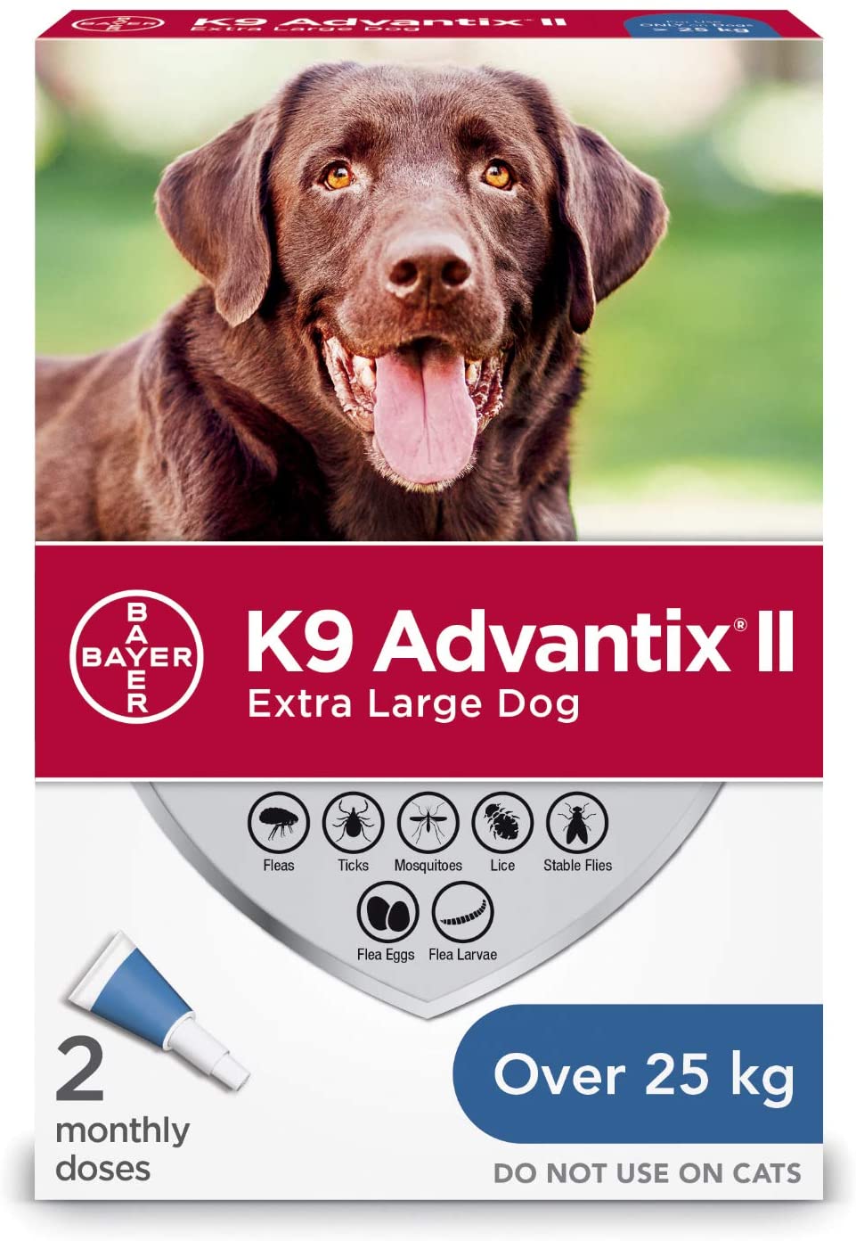 K9 Advantix ll XLarge 25kg + (2 monthly doses)