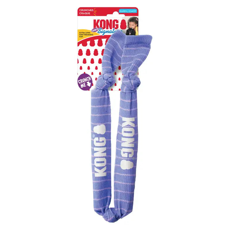 Kong Signature Crunch Rope Double Puppy Dog Toy - SALE