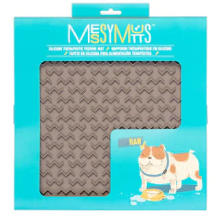 Messy Mutts Silicone Therapeutic 12x12 Mat Grey