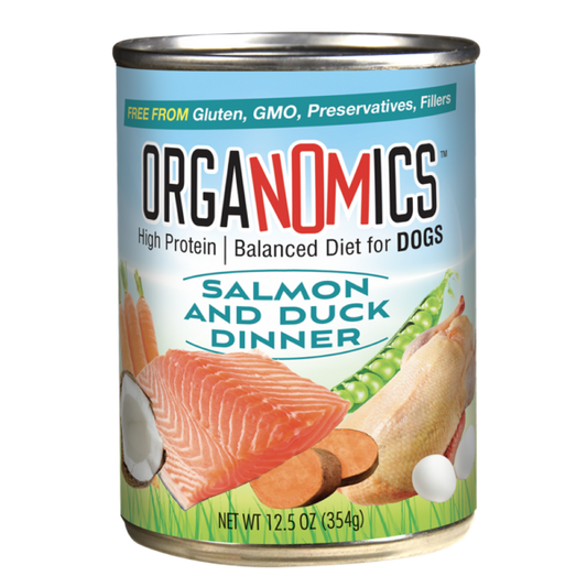 OrgaNOMics Salmon & Duck Dinner for Dogs - 12.5oz