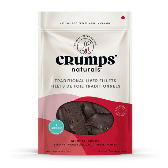 Crumps' Naturals Traditional Liver Fillets Dog Treat - 192g