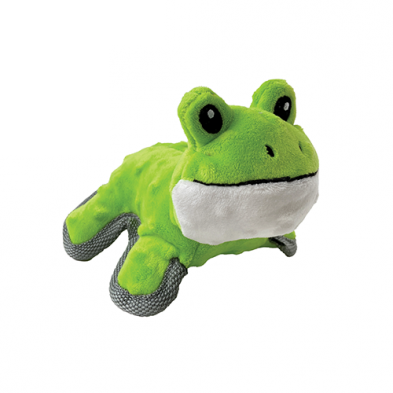 foufouBRANDS™ fouFIT™ Mini Tuffs Frog Dog Toy