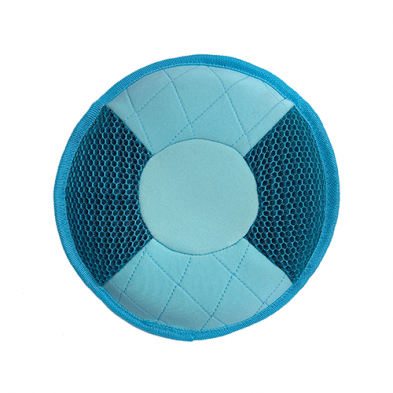 foufouBRANDS™ fouFIT™ Mesh Frisbee Dog Toy Blue