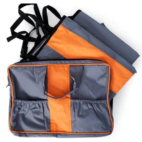 Bud-Z Car Seat Cover - Grey & Orange