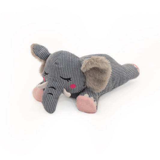 Zippy Paws Snoozie with Shhhqueaker - Elephant