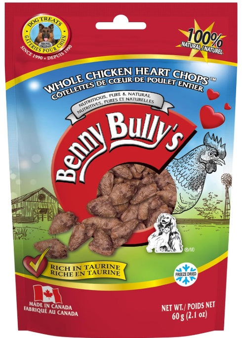 Benny Bully's Freeze Dried Chicken Hearts 60gm