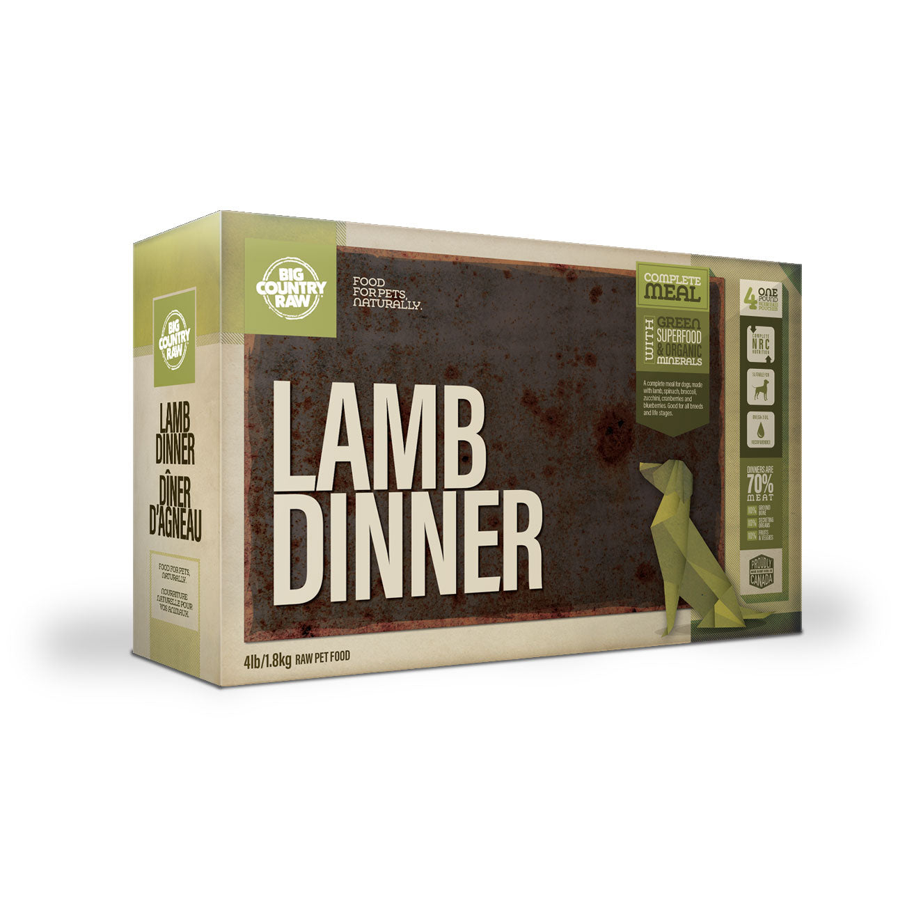 Big Country Raw Lamb Dinner - 4lb