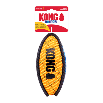 Kong® Armor Football Assorted Medium Dog Toy