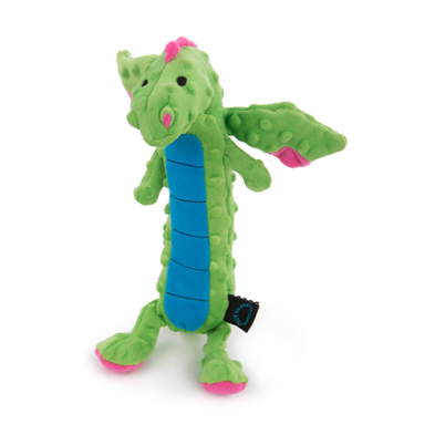 SPG GoDog Skinny Dragons Green Large Dog Toy