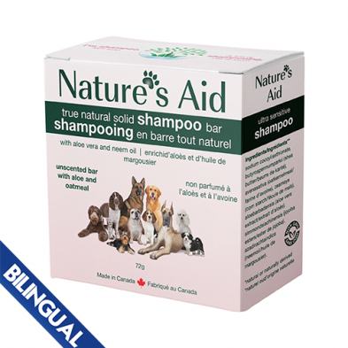 NATURE'S AID Unscented Shampoo Oatmeal + Aloe Bar 72g