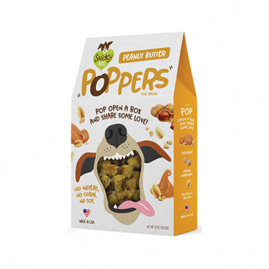 Poppers Peanut Butter Dog Treats 10oz