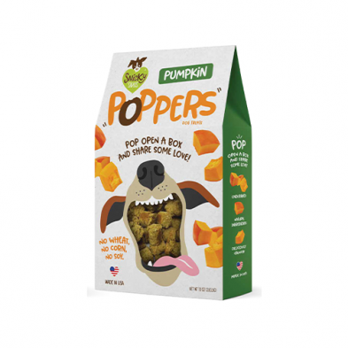 Poppers Pumpkin Dog Treats 10oz