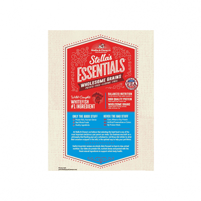 Stella & Chewy's Essential Whitefish, Ancient Grains & Salmon Recipe Dog Food 3lb S/O