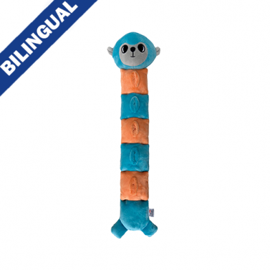 FouFit Hide'nseek Caterplushies Lemur Large Dog Toy