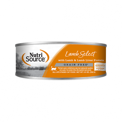 NutriSource Select Lamb & Lamb Liver Grain Free Cat Can 5.5oz