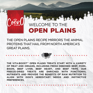 COEVO™ The Hinterlands Open Plains Vita•Boost™ Beef, Pork & Bison Treats for Dogs 3.52oz