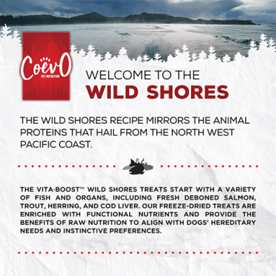 COEVO™ The Hinterlands Wild Shores Vita•Boost™ Salmon, Trout & Herring Treats for Dogs 3.52oz