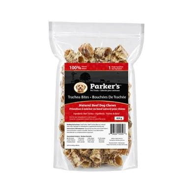 Parker's Pet Treats - Beef Trachea Bites 454g