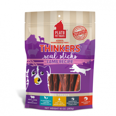 Plato Pet Treats Thinkers Lamb 283g