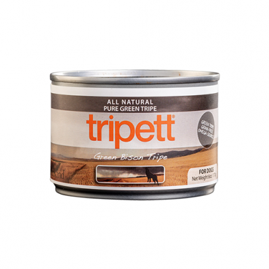 Tripett Green Bison Tripe Dog Food Can 6oz SALE