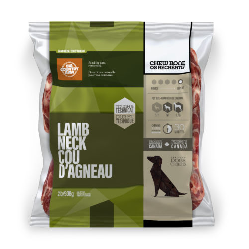 Big Country Raw Lamb Neck 2lbs BCR