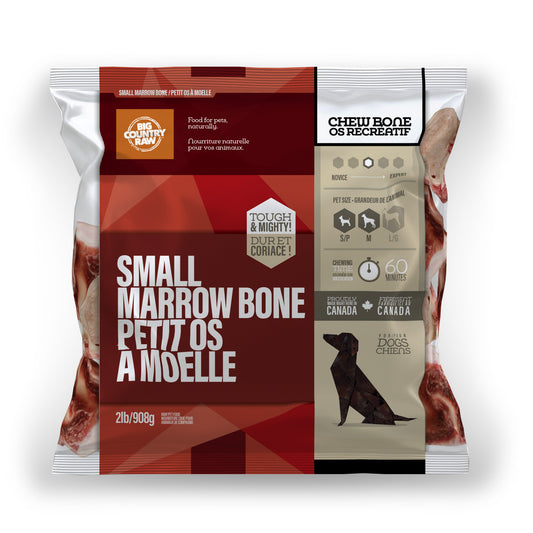 Big Country Raw Beef Marrow Bone Sm/Med 2lbs