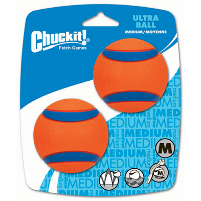 Chuckit Ultra Squeaker Ball 2 pack Medium