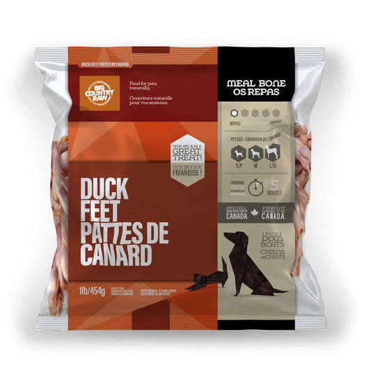 Big Country Raw Duck Feet 1lb BCR
