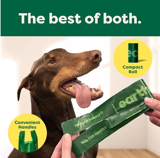Earth Rated Easy-Tie Handle Poop Bags 120ct-NOW IN ROLLS