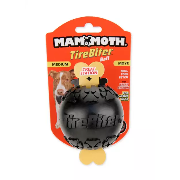 Mammoth Tire Biter Ball w Treat Station - Medium 3"