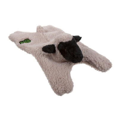 goDog® Barnyard Buddies™ Flattie Lamb Large Dog Toy
