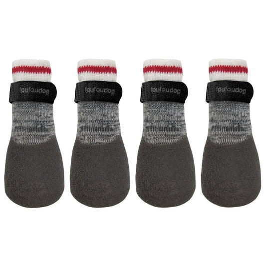 FouFou Dog Rubber Dipped Socks 2XL size 5 Red