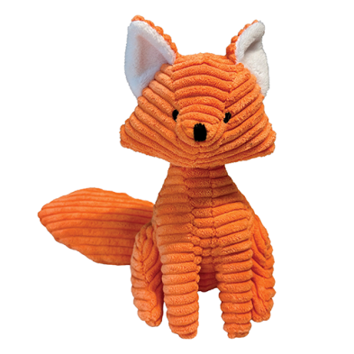 foufouBRANDS™ fouFIT™ Corduroy Cuties Fox 6" Dog Toy