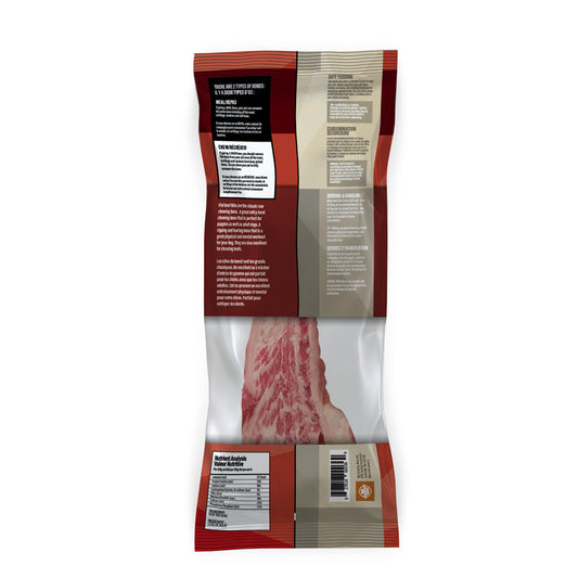 Big Country Raw Flat Beef Rib Bone - Large Single BCR