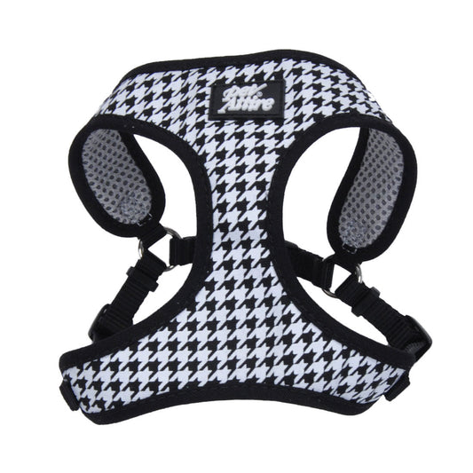 Coastal Ribbon Adjustable Dog Harness Houndstooth XS
