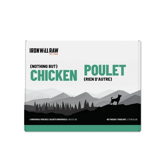 Iron Will Raw Canine & Feline 'Nothing But' Single Protein Chicken 6lbs