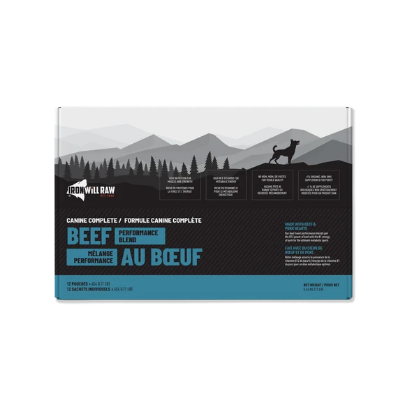 Iron Will Canine Complete Beef Performance Blend 12lb